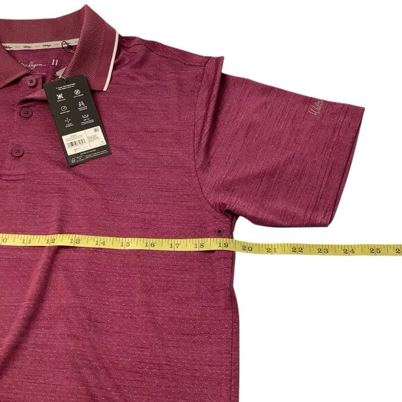 NWT Walter Hagen Men's Performance 11 Birdseye  Athletic Fit Golf Polo Size S - Picture 3 of 9